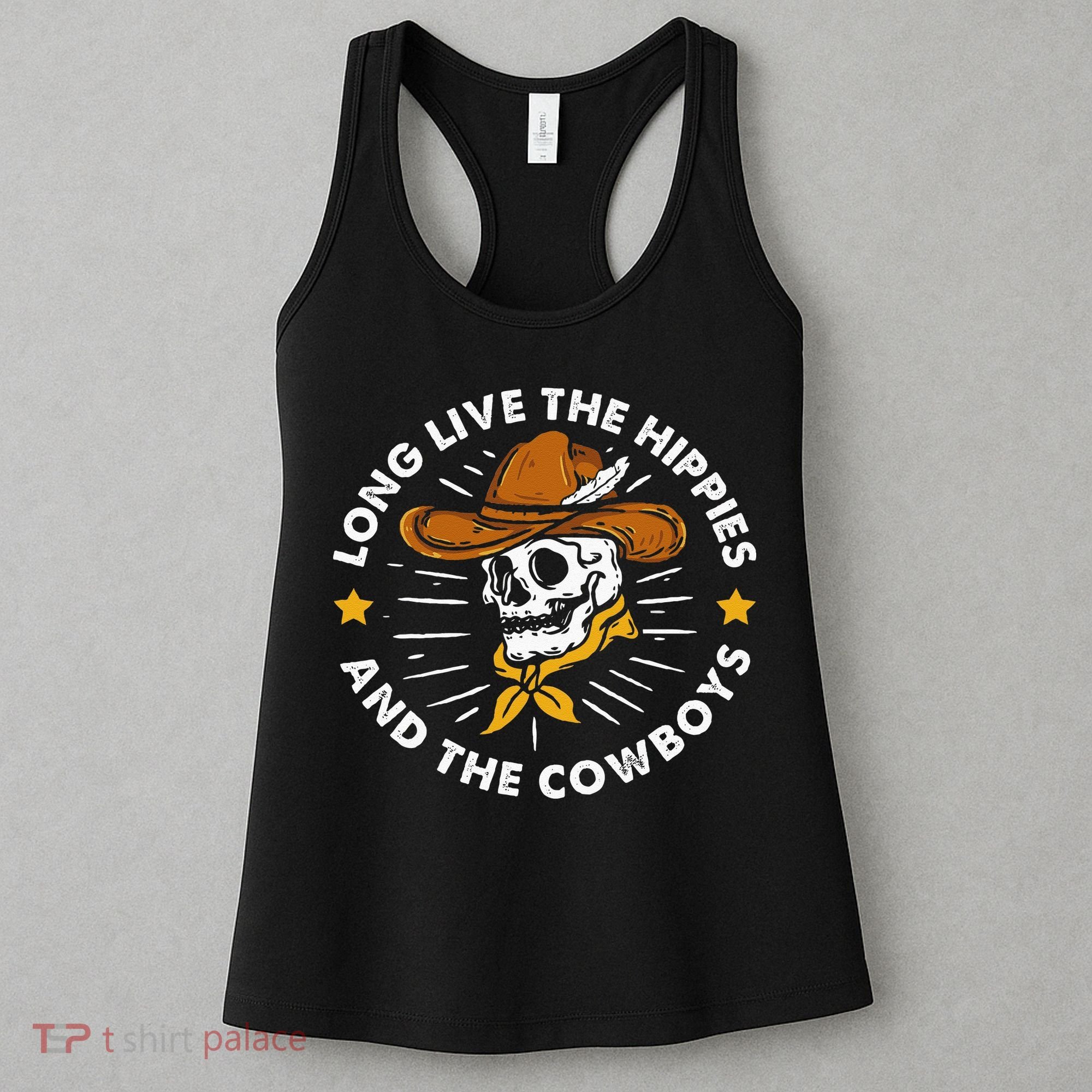 Long Live The Hippies And The Cowboys Women's Tank Top