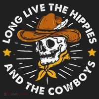 Long Live The Hippies And The Cowboys Hat thumb 2