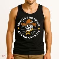 Long Live The Hippies And The Cowboys Tank Top thumb 3