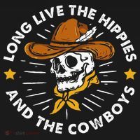 Long Live The Hippies And The Cowboys Tank Top thumb 6