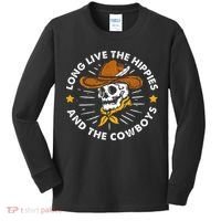 Long Live The Hippies And The Cowboys Kids Long Sleeve Shirt thumb 0