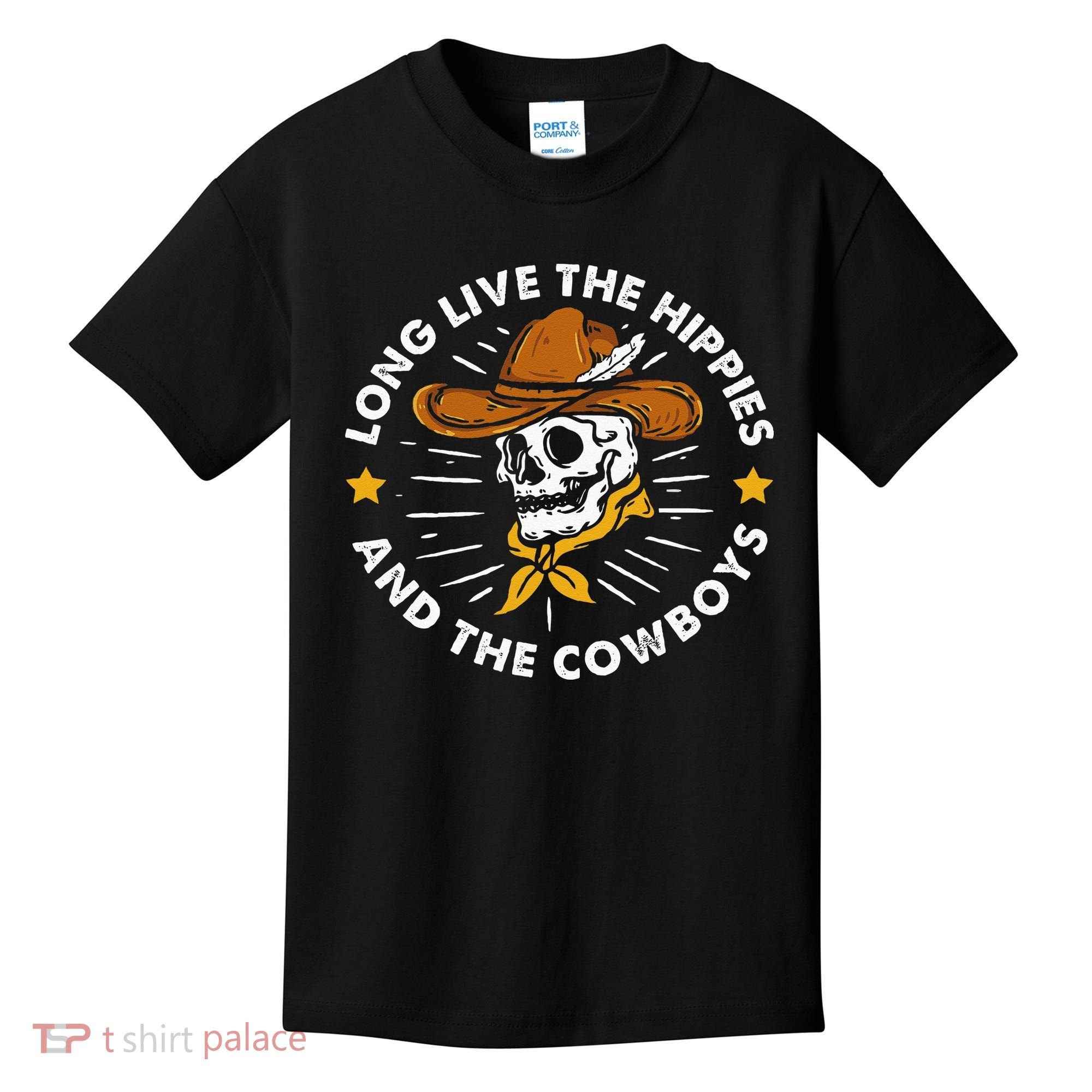 Long Live The Hippies And The Cowboys Kids T-Shirt