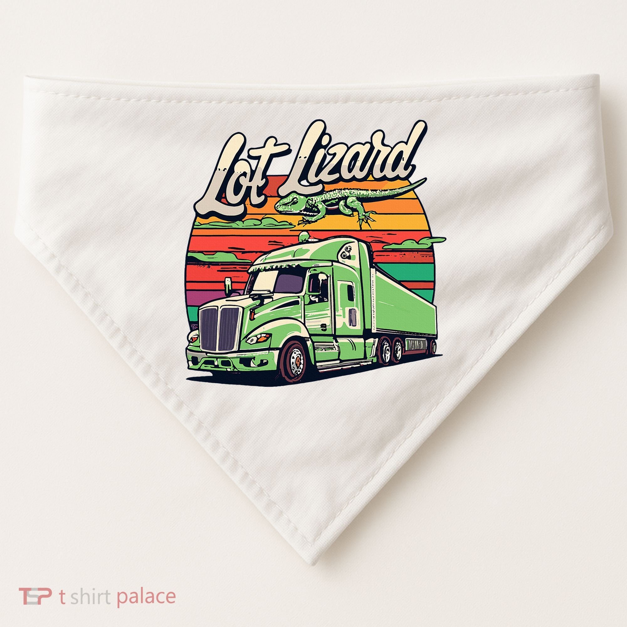 Lot Lizard Truck Driver Adventure USA-Made Doggie Bandana