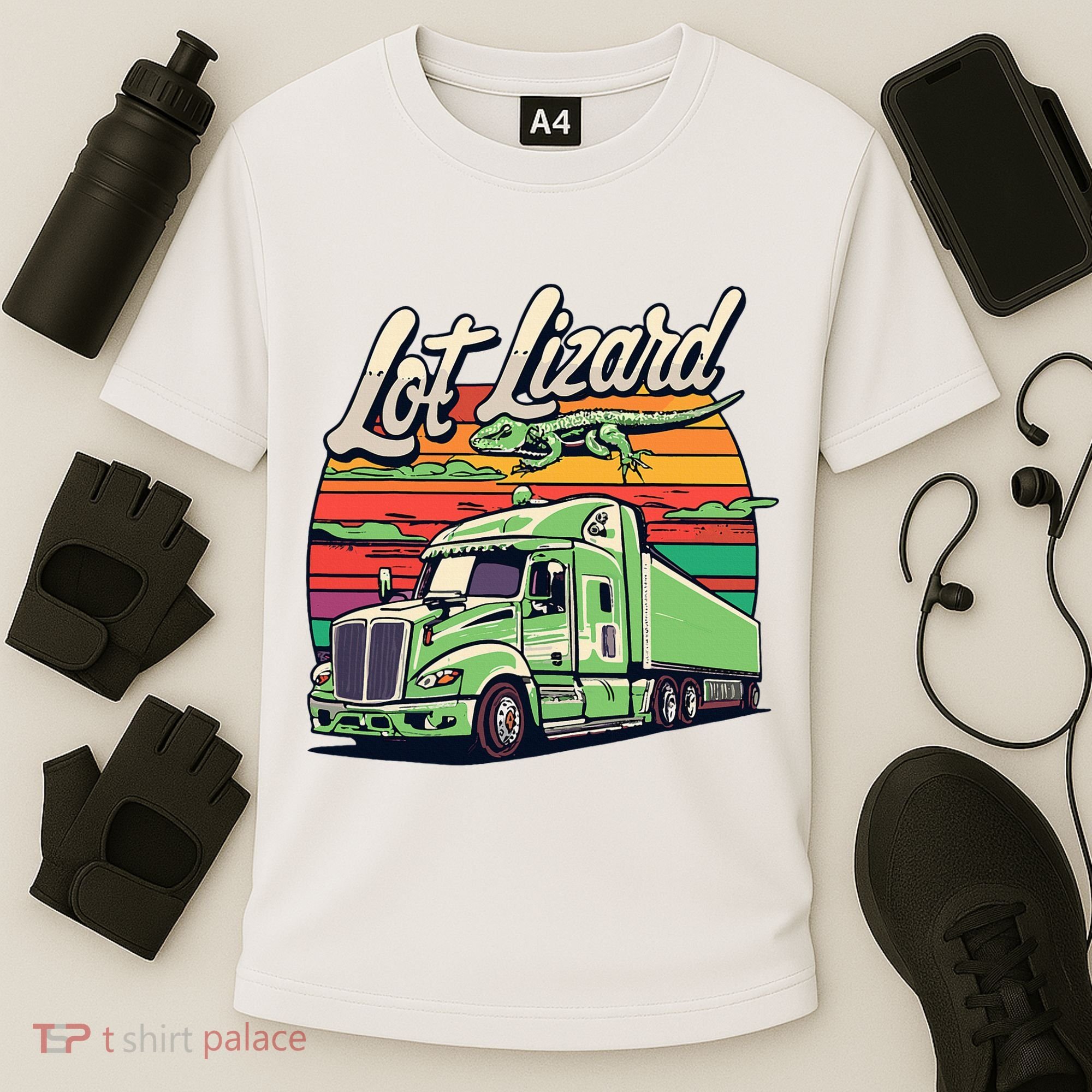 Lot Lizard Truck Driver Adventure Cooling Performance Crew T-Shirt