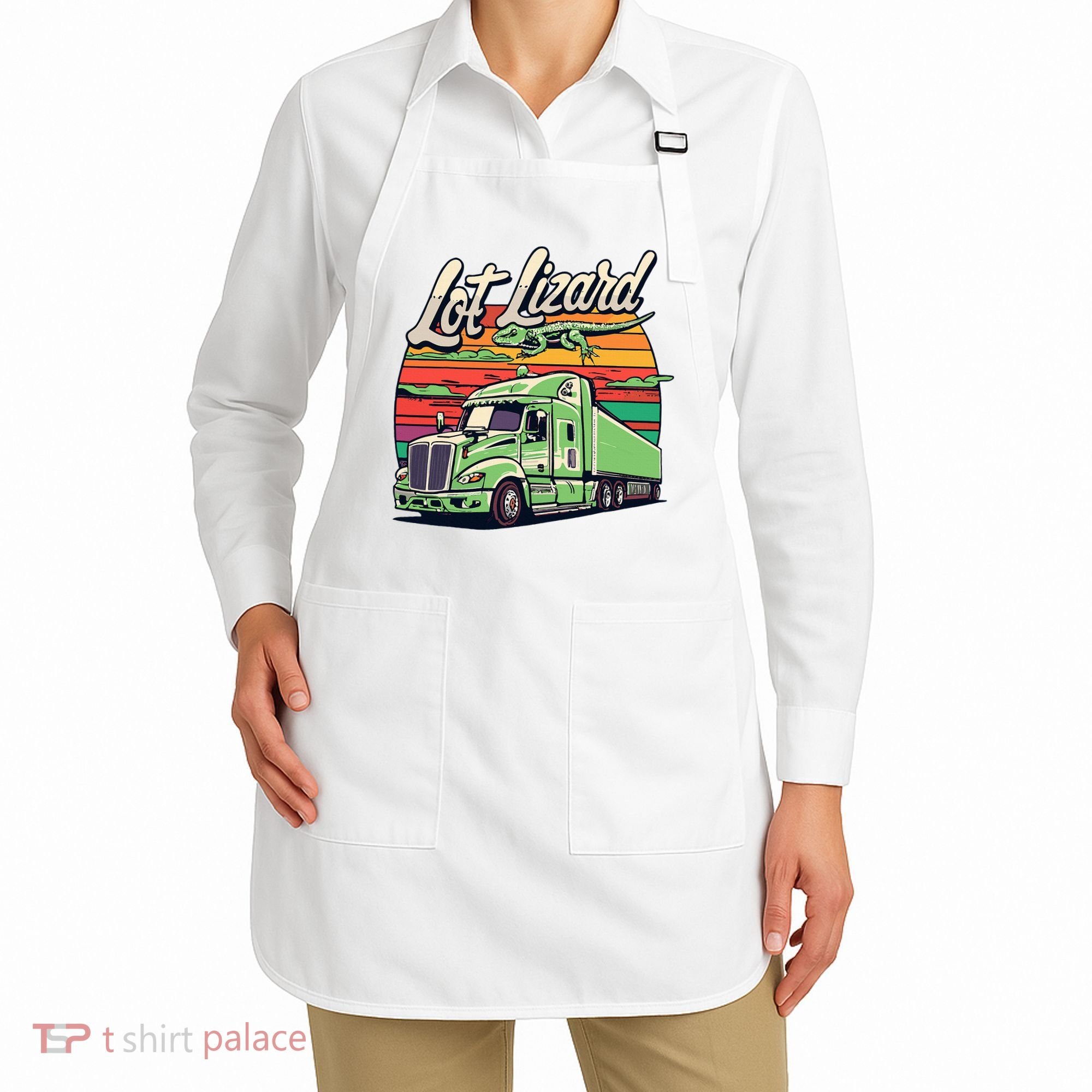 Lot Lizard Truck Driver Adventure Apron