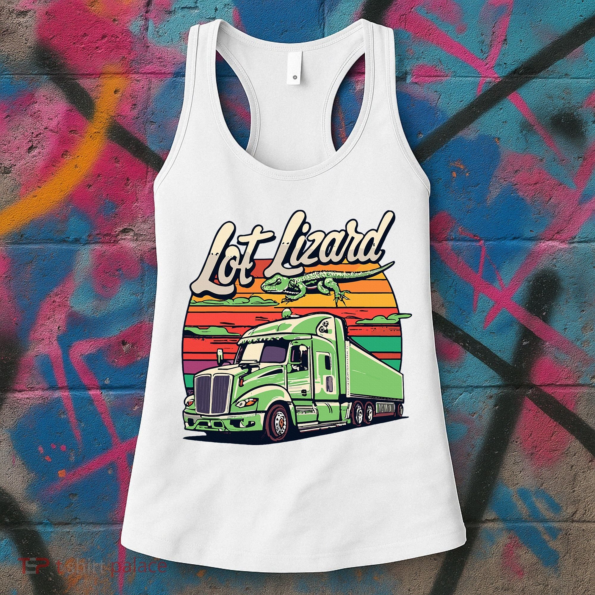 Lot Lizard Truck Driver Adventure Women's Tank Top