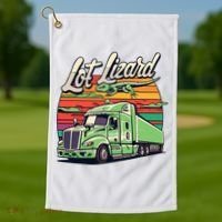 Lot Lizard Truck Driver Adventure Golf Towel thumb 1