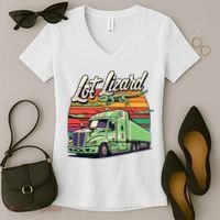 Lot Lizard Truck Driver Adventure Women's V-Neck T-Shirt thumb 2