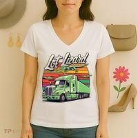 Lot Lizard Truck Driver Adventure Women's V-Neck T-Shirt thumb 3