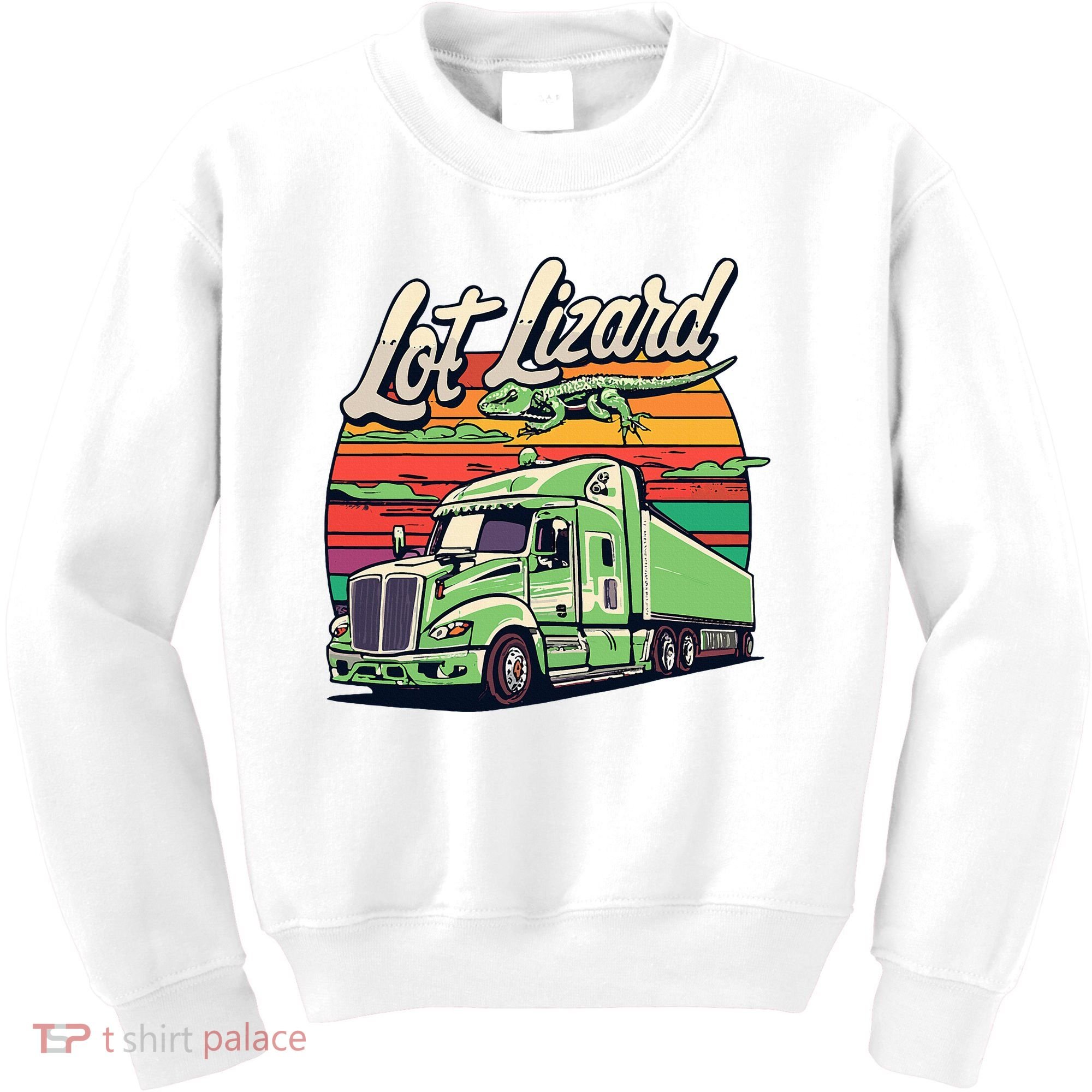 Lot Lizard Truck Driver Adventure Kids Sweatshirt