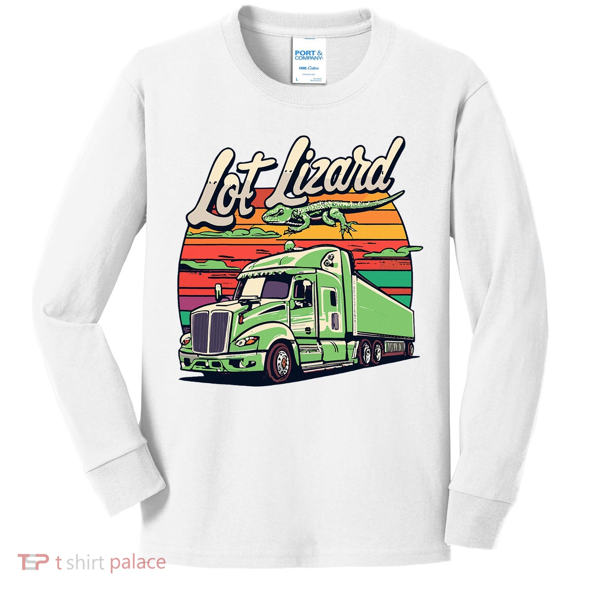 Lot Lizard Truck Driver Adventure Kids Long Sleeve Shirt