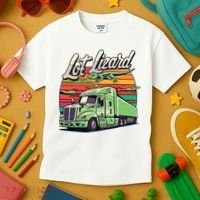 Lot Lizard Truck Driver Adventure Kids T-Shirt thumb 3