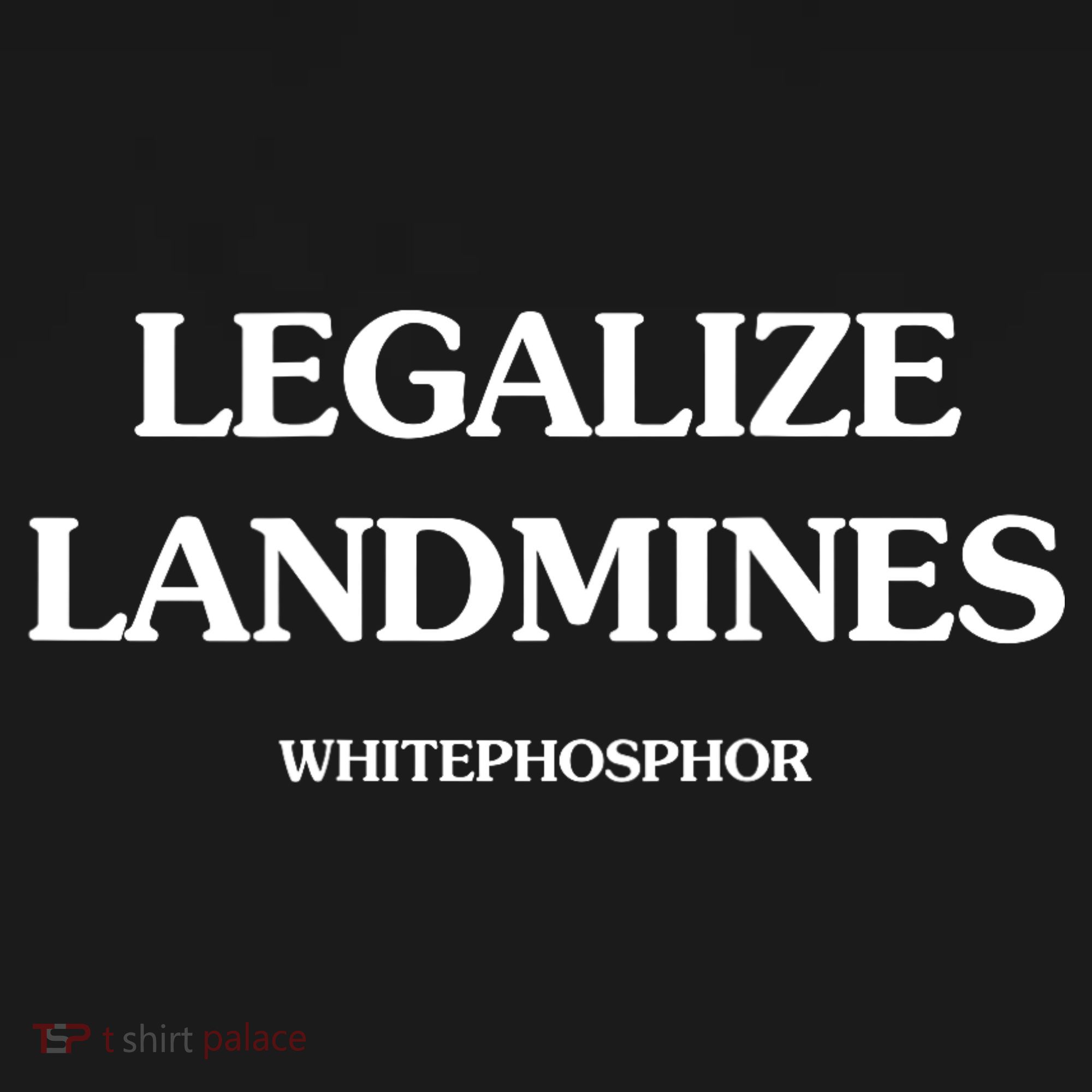 Legalize Landmines Whitephosphor Backpack