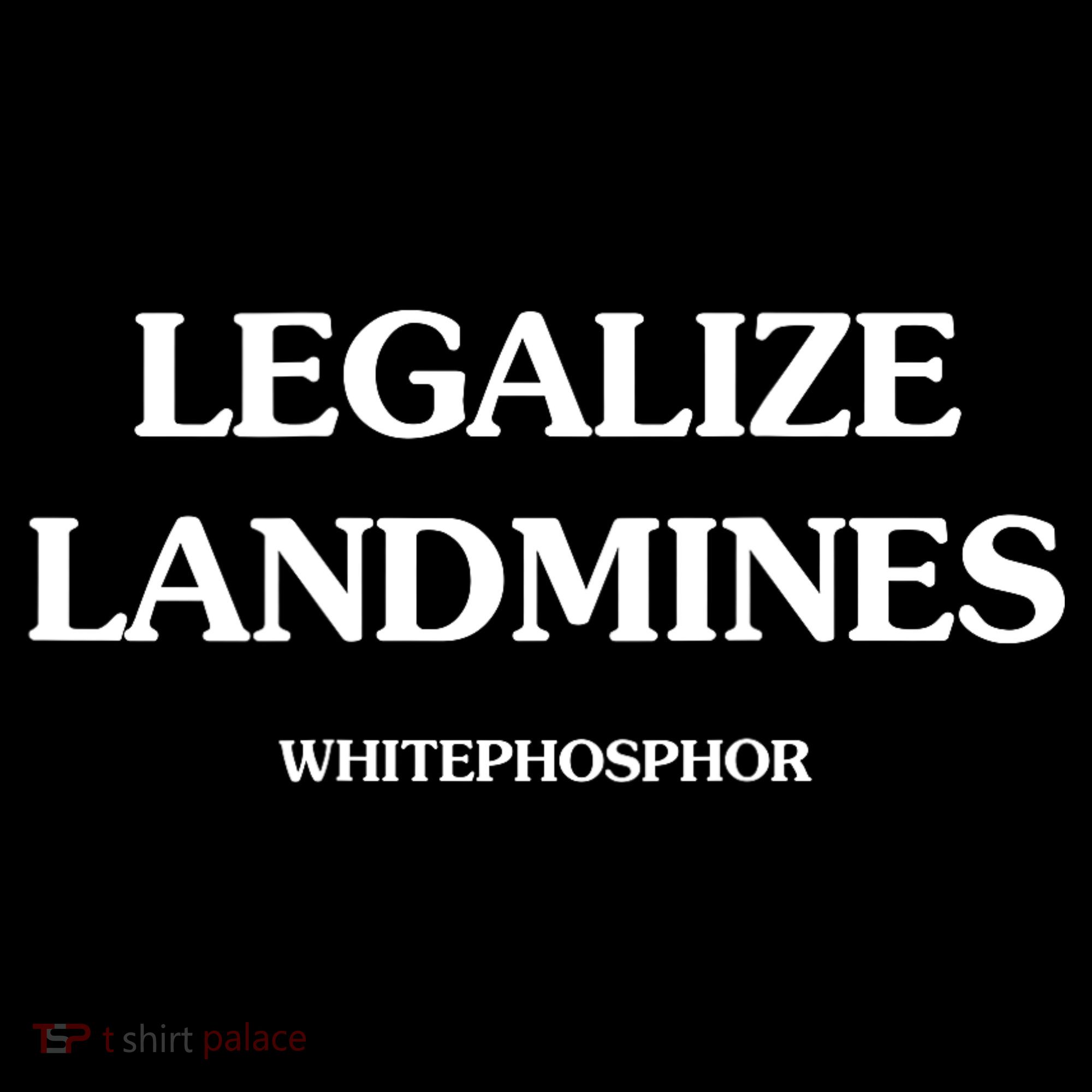 Legalize Landmines Whitephosphor Toddler Hoodie