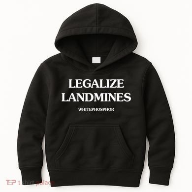 Legalize Landmines Whitephosphor Kids Hoodie