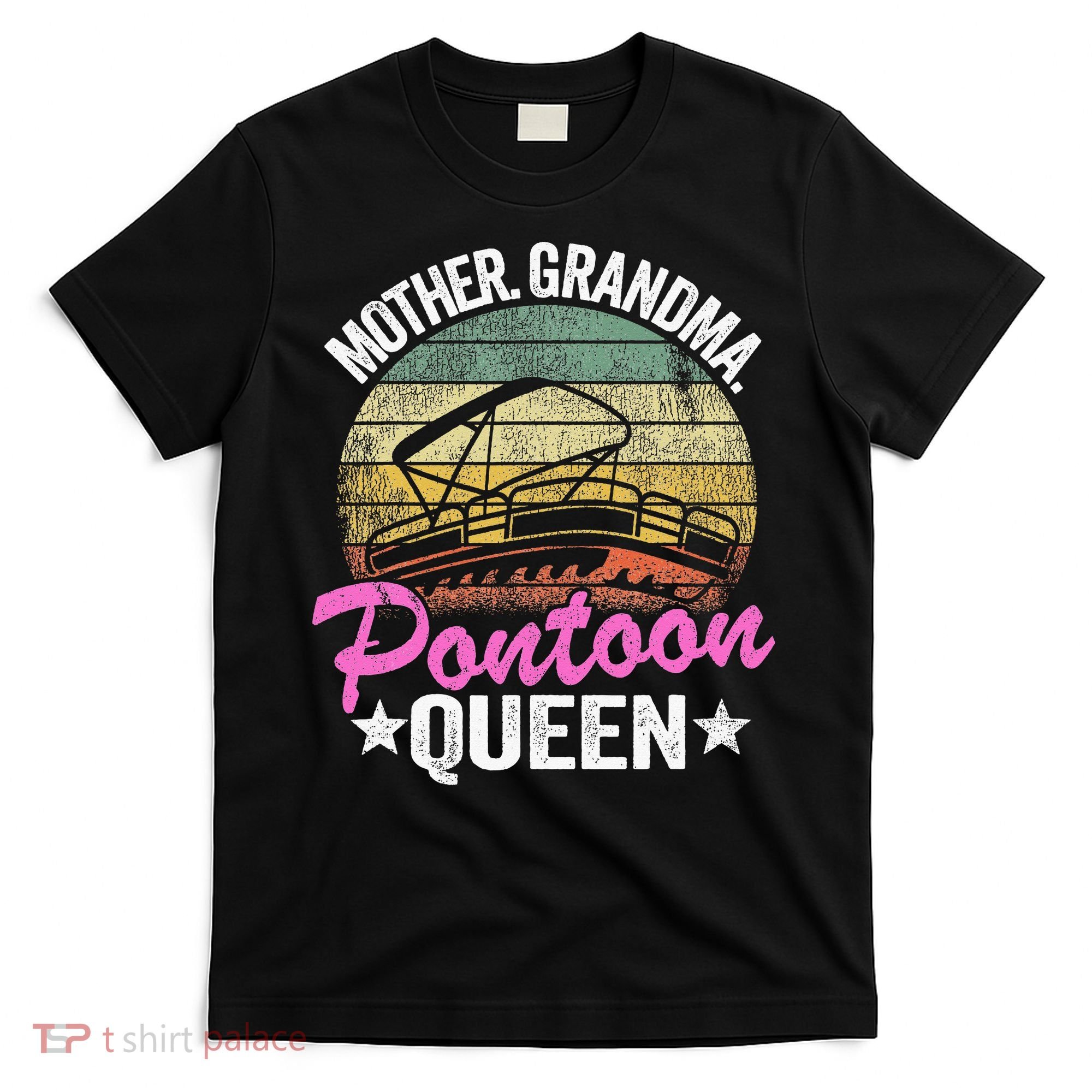 Lake Life Women Mom Mother Grandma Pontoon T-Shirt