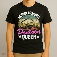 Lake Life Women Mom Mother Grandma Pontoon T-Shirt thumb 3