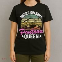 Lake Life Women Mom Mother Grandma Pontoon T-Shirt thumb 4