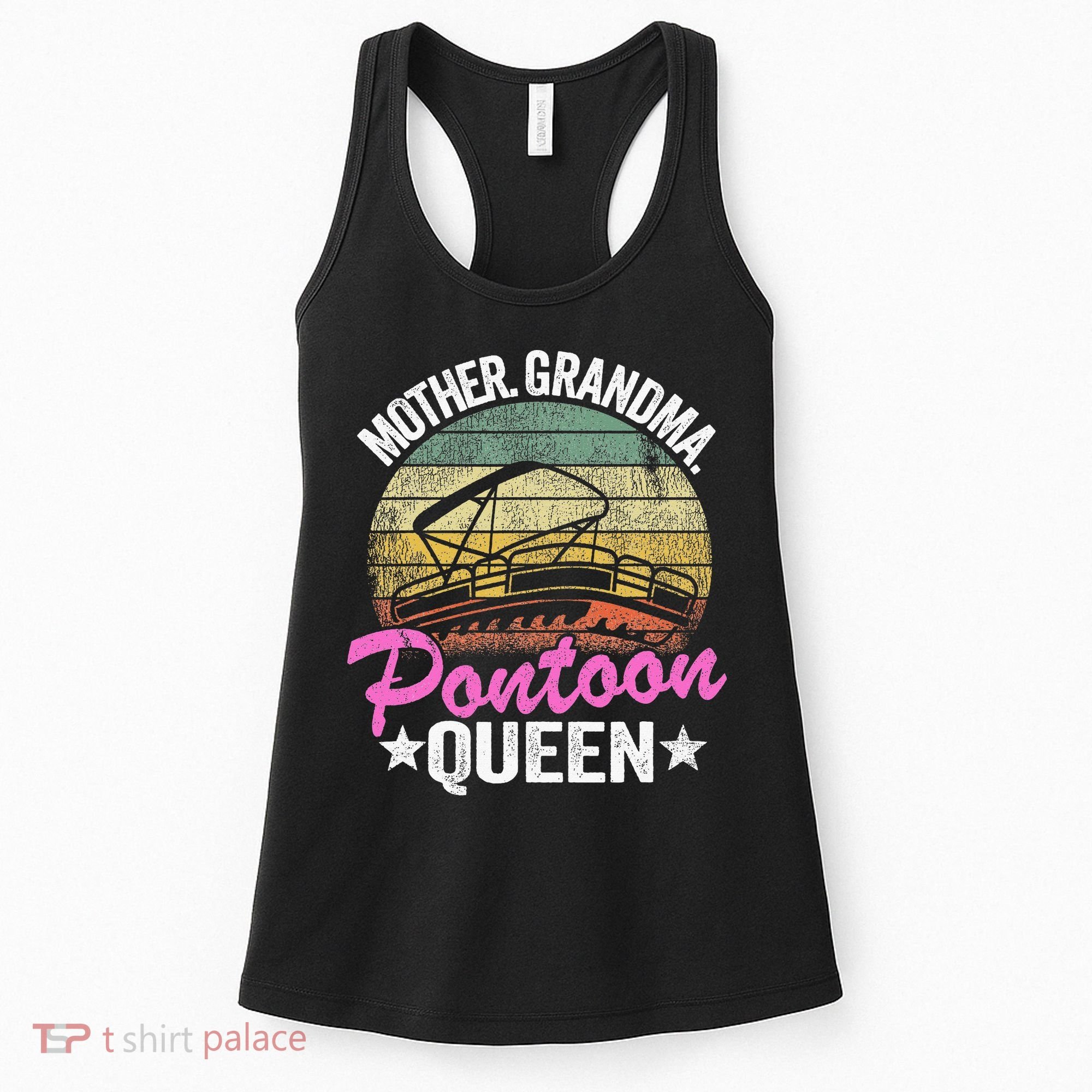 Lake Life Women Mom Mother Grandma Pontoon Women's Tank Top