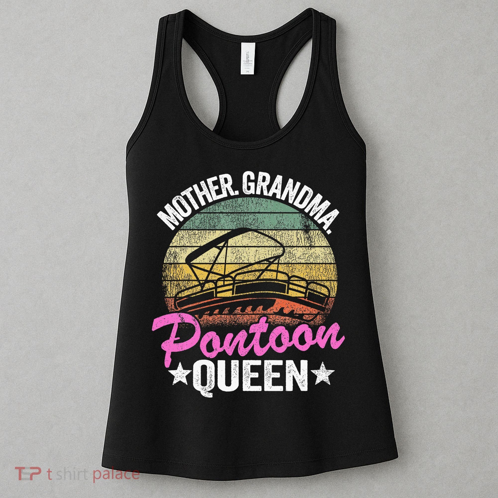 Lake Life Women Mom Mother Grandma Pontoon Women's Tank Top