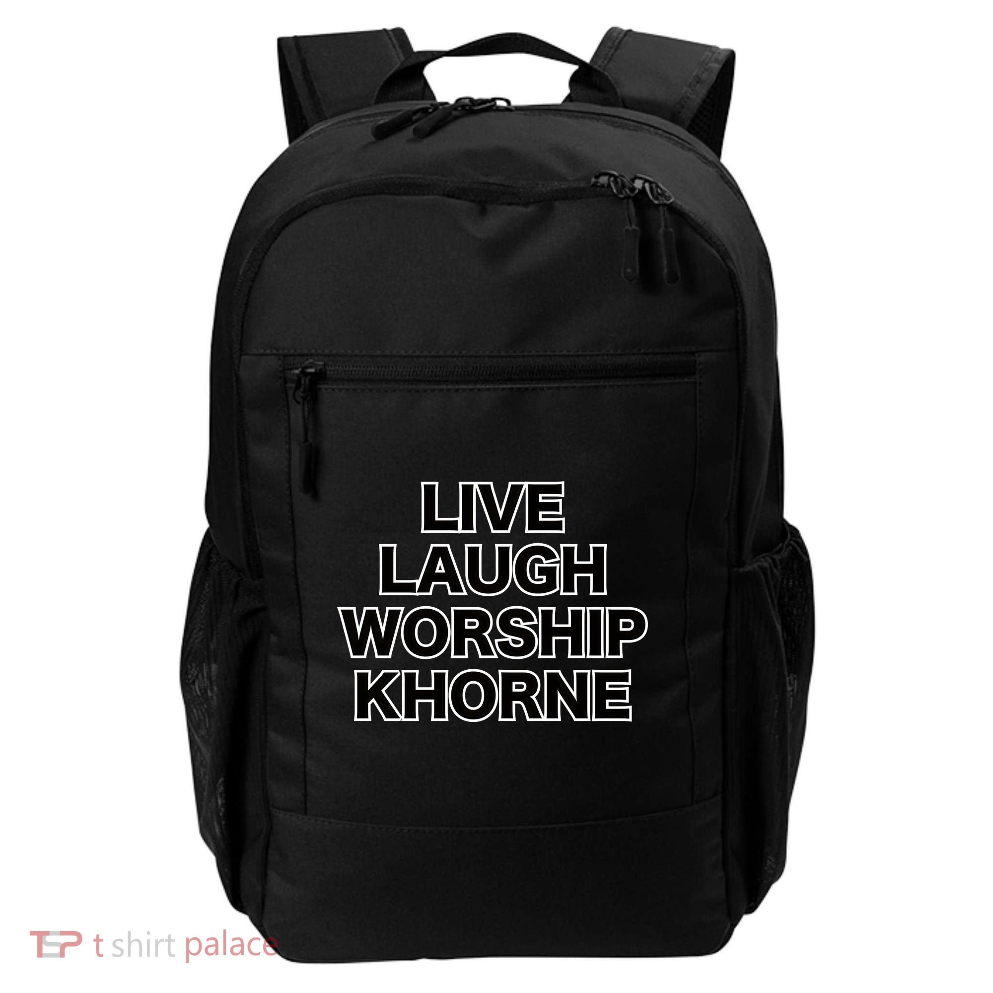Live Laugh Worship Khorne Chaos God Backpack