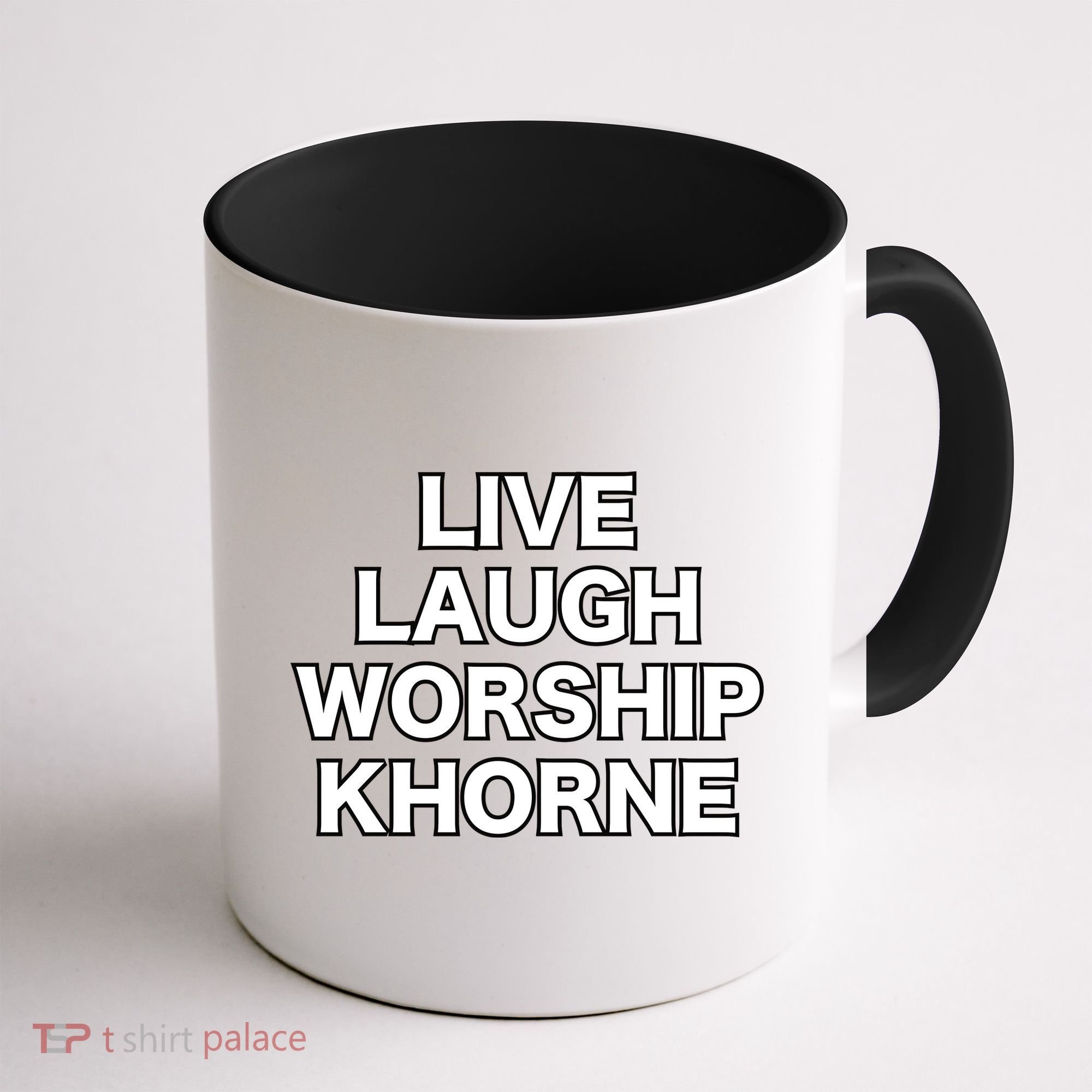 Live Laugh Worship Khorne Chaos God Coffee Mug