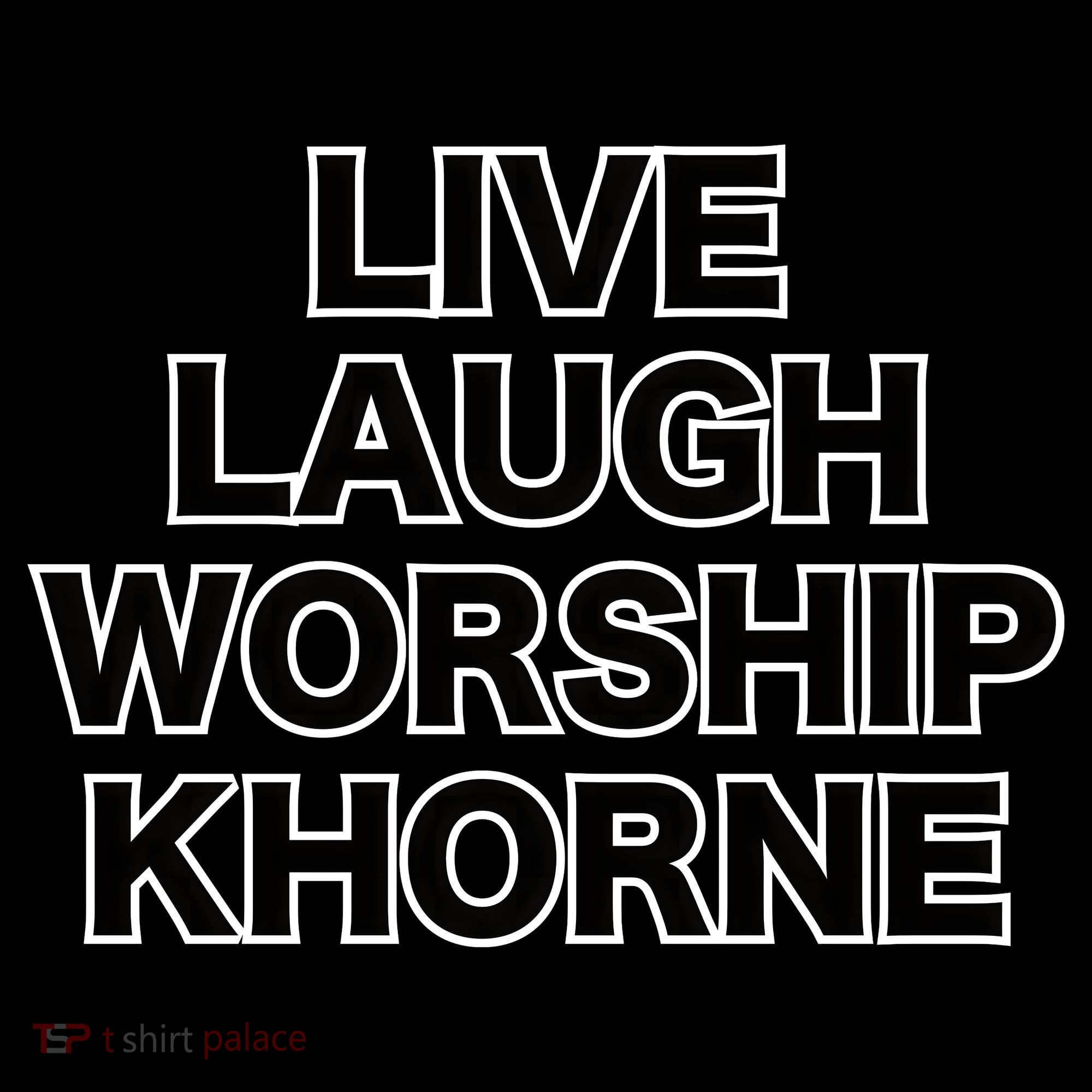 Live Laugh Worship Khorne Chaos God Women's Hoodie
