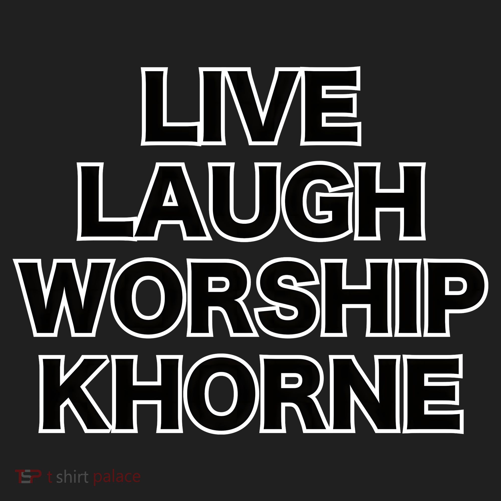 Live Laugh Worship Khorne Chaos God Golf Towel