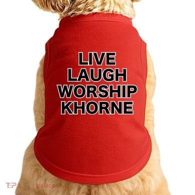 Live Laugh Worship Khorne Chaos God Doggie Tank