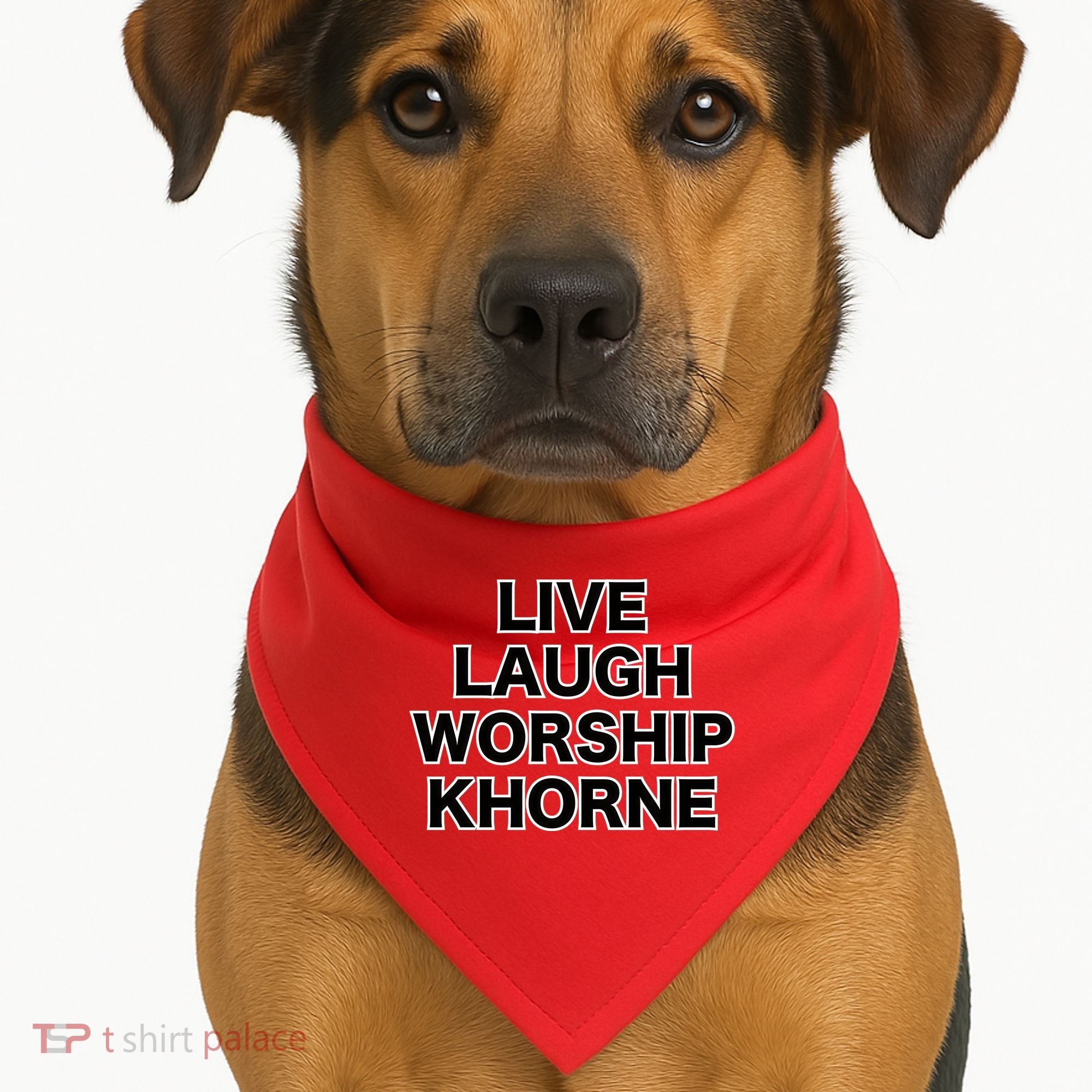 Live Laugh Worship Khorne Chaos God USA-Made Doggie Bandana