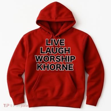 Live Laugh Worship Khorne Chaos God Hoodie