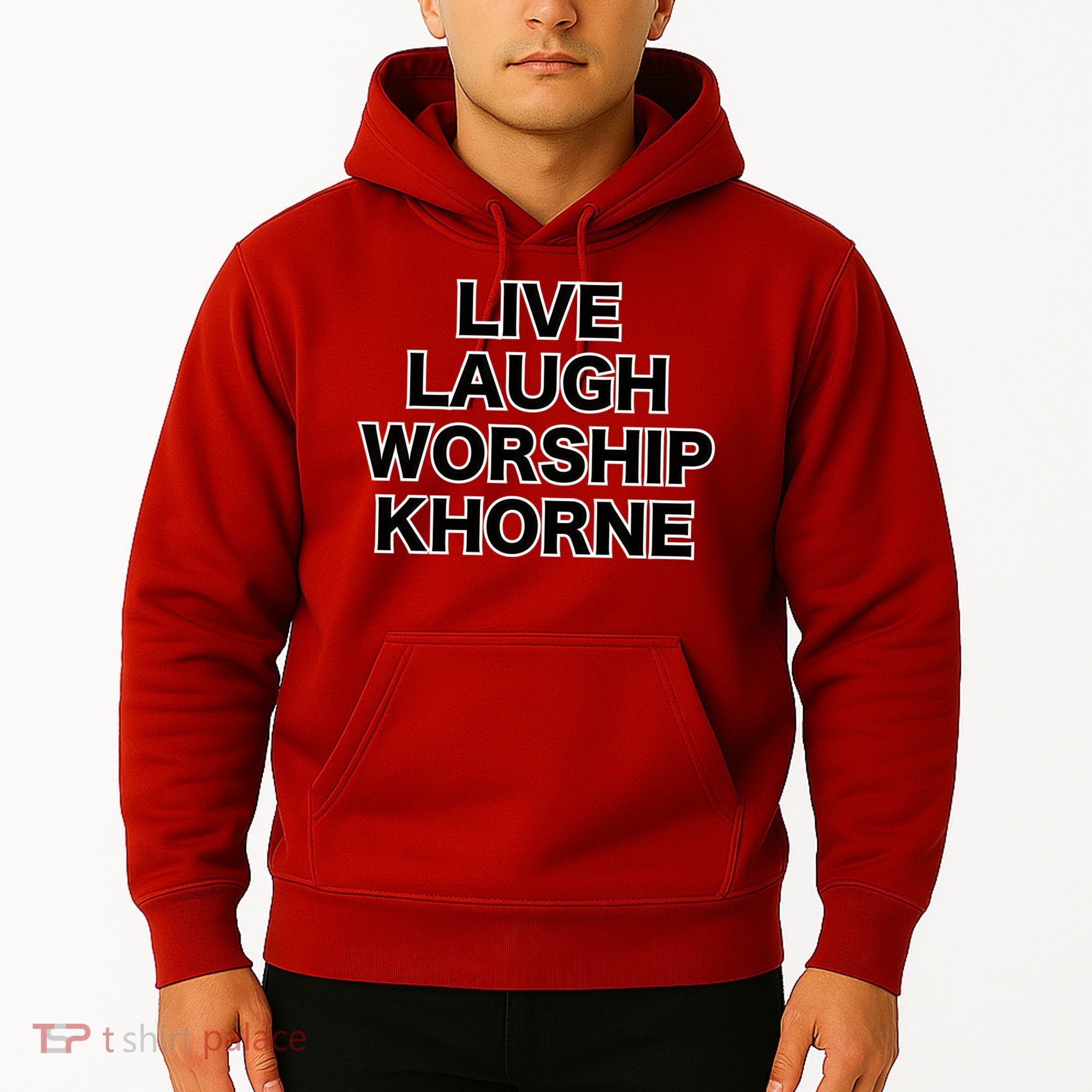 Live Laugh Worship Khorne Chaos God Hoodie