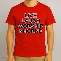 Live Laugh Worship Khorne Chaos God T-Shirt thumb 3