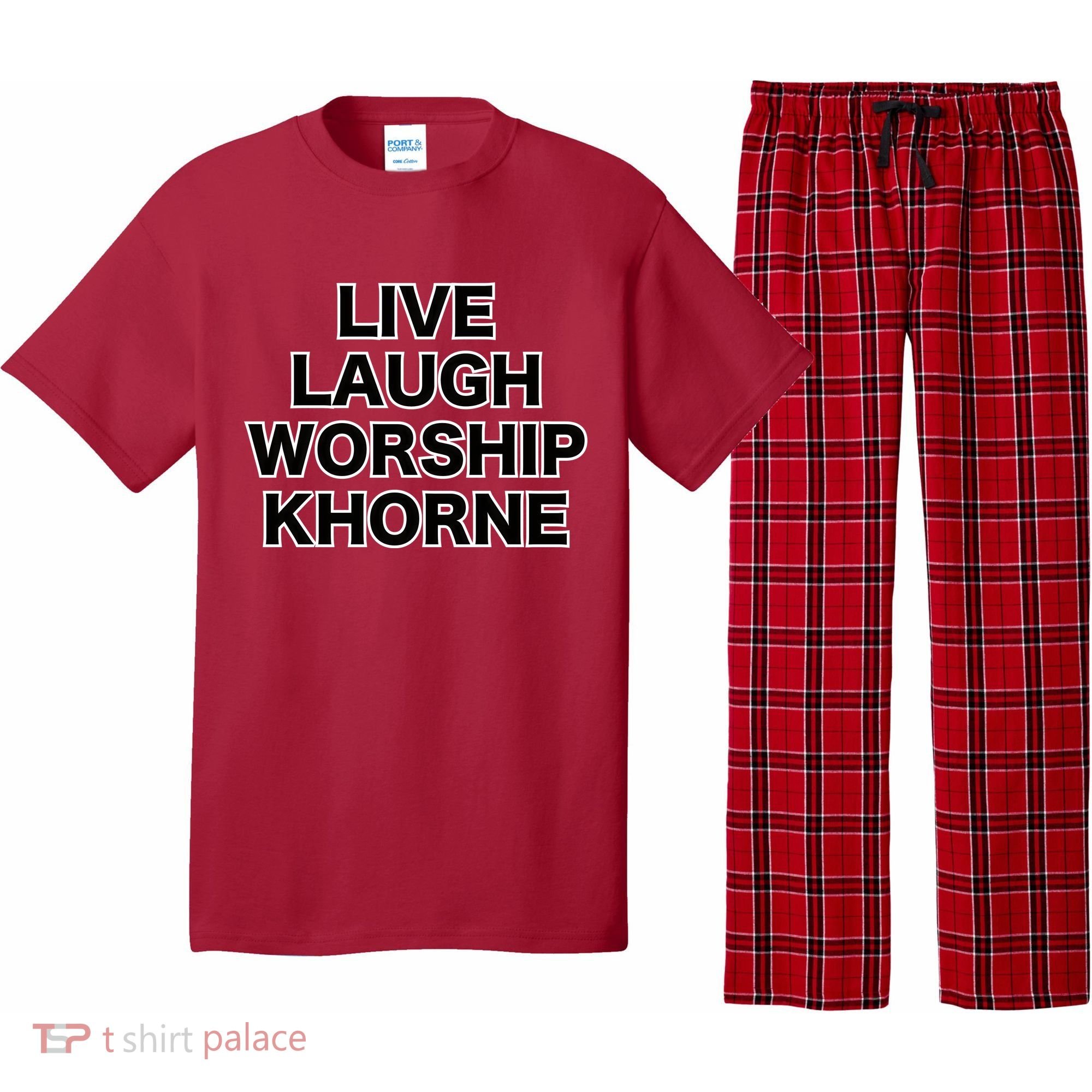 Live Laugh Worship Khorne Chaos God Pajama Set