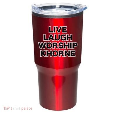 Live Laugh Worship Khorne Chaos God Tumbler