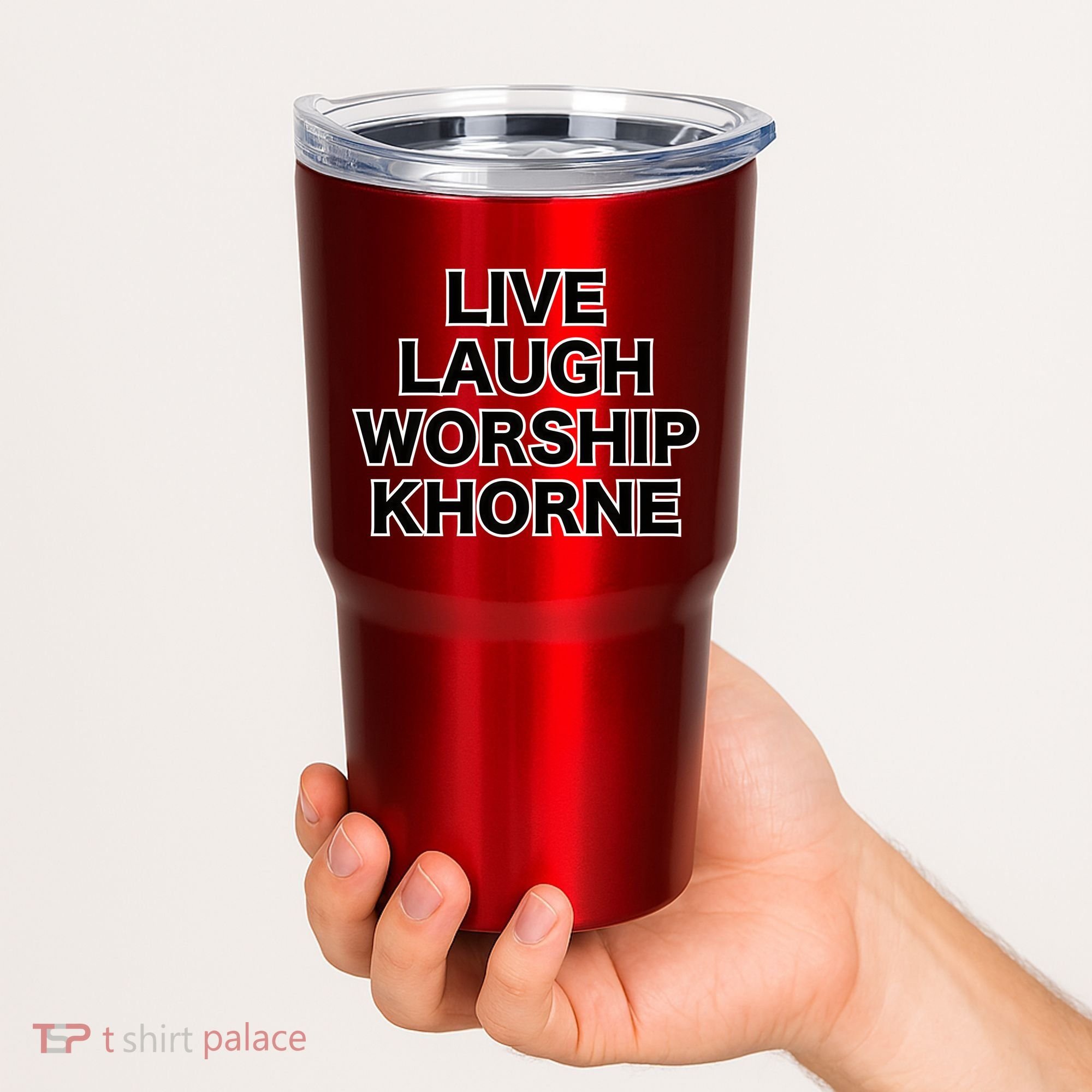 Live Laugh Worship Khorne Chaos God Tumbler