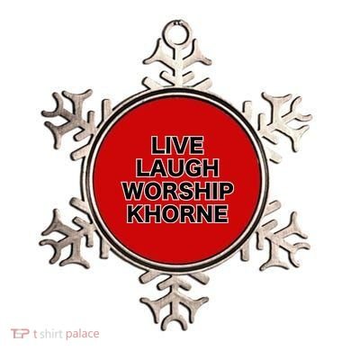 Live Laugh Worship Khorne Chaos God Ornament