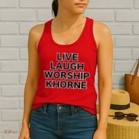 Live Laugh Worship Khorne Chaos God Women's Tank Top thumb 2