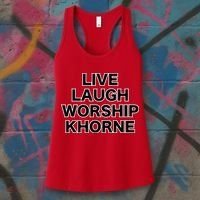 Live Laugh Worship Khorne Chaos God Women's Tank Top thumb 3