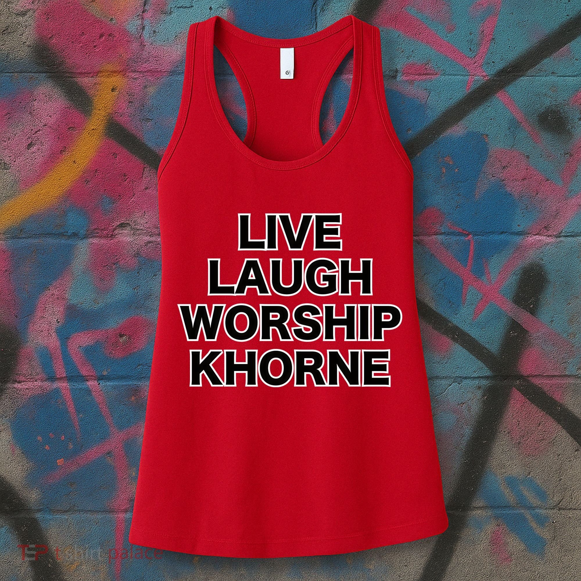 Live Laugh Worship Khorne Chaos God Women's Tank Top