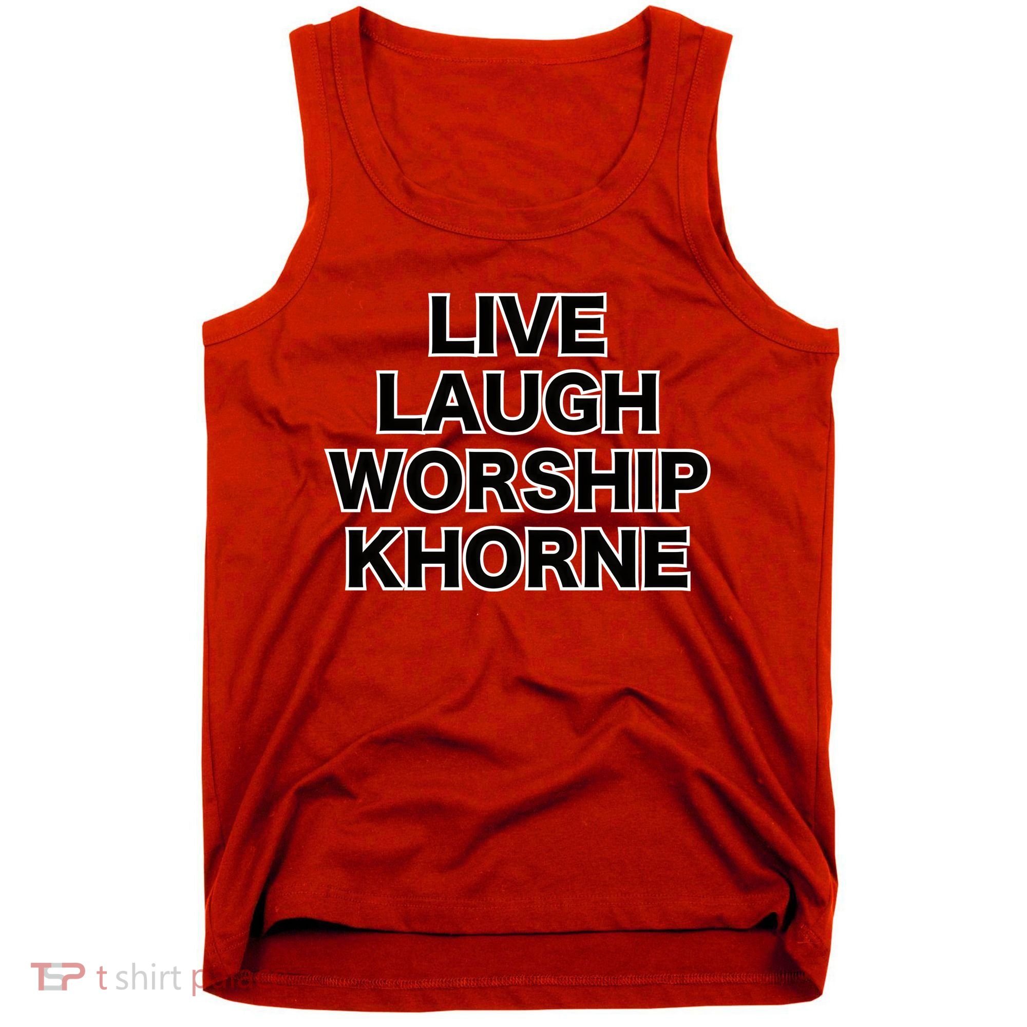 Live Laugh Worship Khorne Chaos God Tank Top