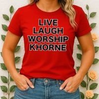 Live Laugh Worship Khorne Chaos God Women's T-Shirt thumb 2