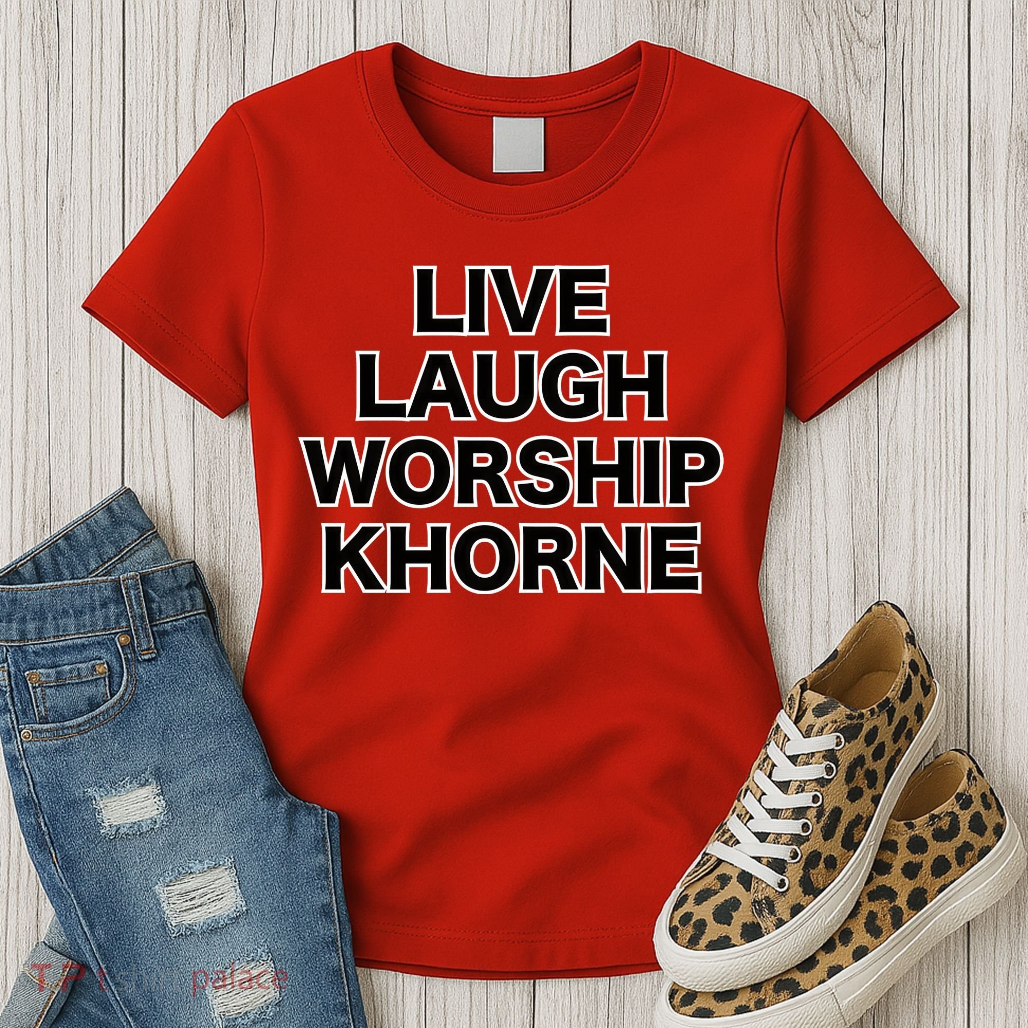 Live Laugh Worship Khorne Chaos God Women's T-Shirt
