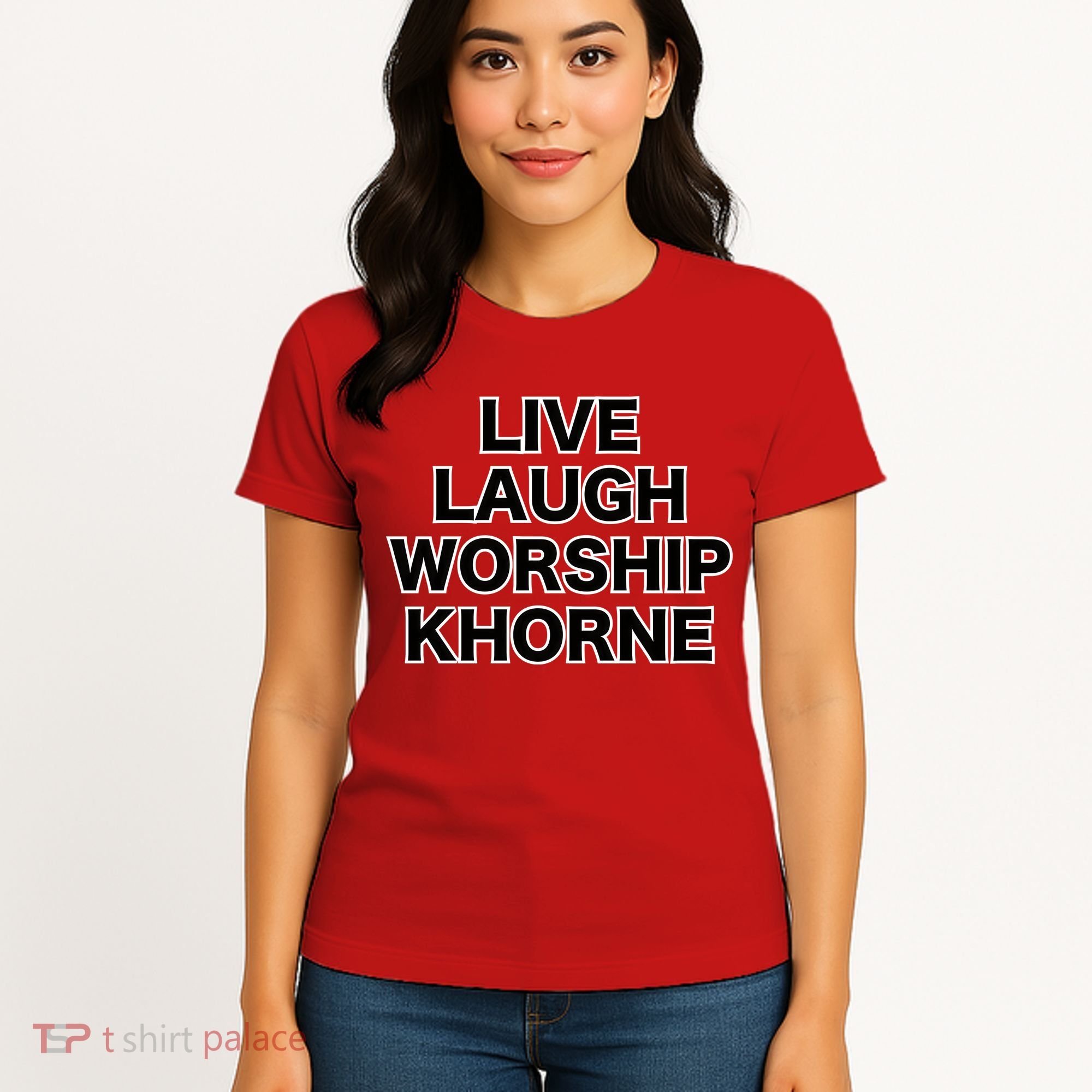 Live Laugh Worship Khorne Chaos God Women's T-Shirt