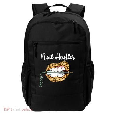 Leopard Lips With Nail Technician Drill Cool Nail Hustler Backpack