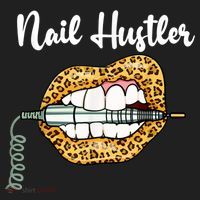 Leopard Lips With Nail Technician Drill Cool Nail Hustler Beanie thumb 2