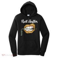 Leopard Lips With Nail Technician Drill Cool Nail Hustler Women's Hoodie thumb 0
