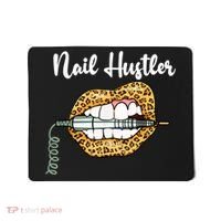 Leopard Lips With Nail Technician Drill Cool Nail Hustler Mousepad thumb 0