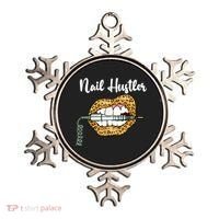 Leopard Lips With Nail Technician Drill Cool Nail Hustler Ornament thumb 0