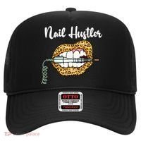 Leopard Lips With Nail Technician Drill Cool Nail Hustler Hat thumb 0